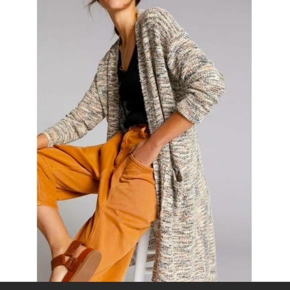 Anthro Pilcro space dye duster cardigan - Picture 5 of 12